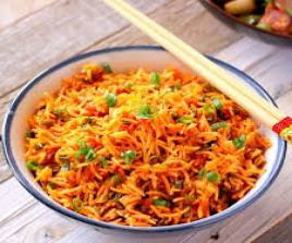 veg triple  fried rice jain