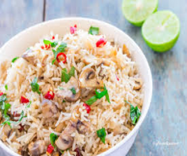 panner mushroom fried rice 